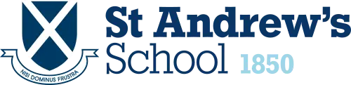 The logo of St Andrews School, a business that Set Point Services has worked with.